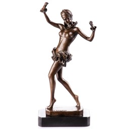 Mutasd a Táncosnő - bronz szobor, Art Deco részleteit! Kép a Táncosnő - bronz szobor, Art Deco