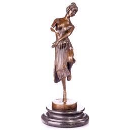 Mutasd a Táncosnő - bronz szobor, Art Deco részleteit! Kép a Táncosnő - bronz szobor, Art Deco
