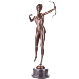 Mutasd a Diana, mitológiai bronz szobor részleteit! Kép a Diana, mitológiai bronz szobor