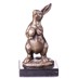 Nyúl húsvéti tojással - bronz szobor képe