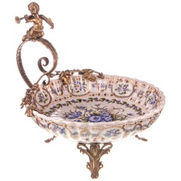 Mutasd a Porcelán-bronz tál, angyallal részleteit! Kép a Porcelán-bronz tál, angyallal