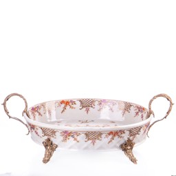 Mutasd a Porcelán-bronz tál részleteit! Kép a Porcelán-bronz tál