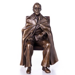 Franklin D. Roosevelt amerikai elnök - bronz szobor képe