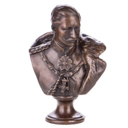 Mutasd a II. Vilmos császár - bronz mellszobor részleteit! Kép a II. Vilmos császár - bronz mellszobor