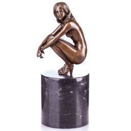 Mutasd a Női akt bronz szobor részleteit! Kép a Női akt bronz szobor