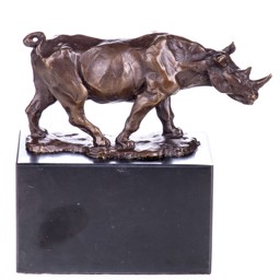 Mutasd a Orrszarvú - bronz szobor márványtalpon részleteit! Kép a Orrszarvú - bronz szobor márványtalpon