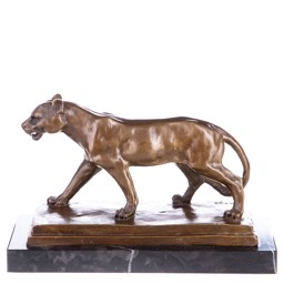 Mutasd a Oroszlán - bronz szobor márványtalpon részleteit! Kép a Oroszlán - bronz szobor márványtalpon