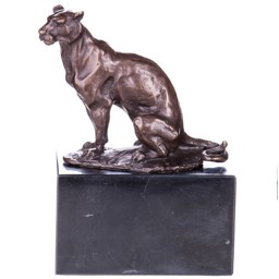 Mutasd a Párduc - bronz szobor márványtalpon részleteit! Kép a Párduc - bronz szobor márványtalpon
