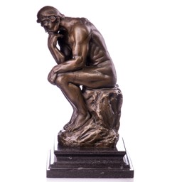 Mutasd a Gondolkodó - bronz szobor márványtalpon részleteit! Kép a Gondolkodó - bronz szobor márványtalpon