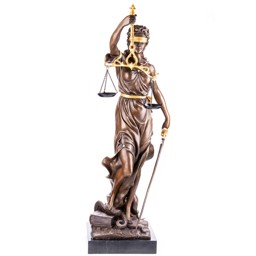 Mutasd a Justitia - bronz szobor márványtalpon részleteit! Kép a Justitia - bronz szobor márványtalpon