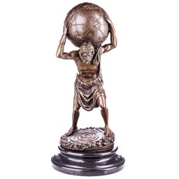 Mutasd a Atlasz - mitológiai bronz szobor részleteit! Kép a Atlasz - mitológiai bronz szobor