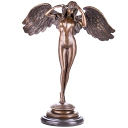 Mutasd a Női akt angyalszárnyakkal - bronz szobor részleteit! Kép a Női akt angyalszárnyakkal - bronz szobor