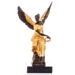 Mutasd a Angyal - bronz szobor márványtalpon részleteit! Kép a Angyal - bronz szobor márványtalpon