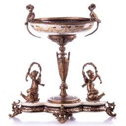 Mutasd a Porcelán-bronz Jugendstil tál részleteit! Kép a Porcelán-bronz Jugendstil tál