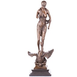 Mutasd a Léda hattyúval bronz szobor részleteit! Kép a Léda hattyúval bronz szobor