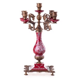 Mutasd a Porcelán-bronz gyertyatartó részleteit! Kép a Porcelán-bronz gyertyatartó