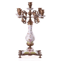 Mutasd a Porcelán-bronz gyertyatartó részleteit! Kép a Porcelán-bronz gyertyatartó