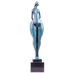 Mutasd a Modern női akt - bronz szobor patinával részleteit! Kép a Modern női akt - bronz szobor patinával