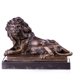 Mutasd a Oroszlán - bronz szobor márványtalpon részleteit! Kép a Oroszlán - bronz szobor márványtalpon