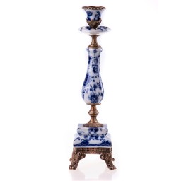 Mutasd a Porcelán-bronz gyertyatartó részleteit! Kép a Porcelán-bronz gyertyatartó