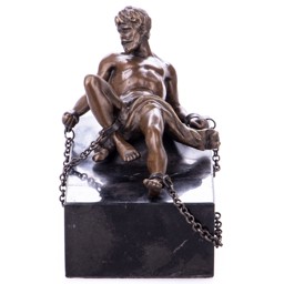 Mutasd a Prométheusz - bronz szobor márványtalpon részleteit! Kép a Prométheusz - bronz szobor márványtalpon