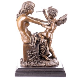 Mutasd a Aphrodité és Ámor - bronz szobor  részleteit! Kép a Aphrodité és Ámor - bronz szobor