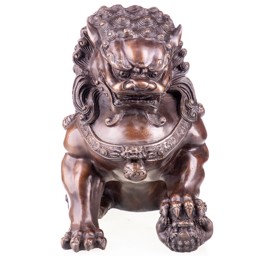 Mutasd a Kínai kapuőrző oroszlán bronz szobor részleteit! Kép a Kínai kapuőrző oroszlán bronz szobor
