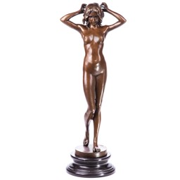 Mutasd a Női akt bronz szobor részleteit! Kép a Női akt bronz szobor