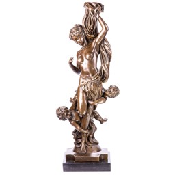 Mutasd a Női akt gyermekekkel - bronz szobor (gyertyatartó) részleteit! Kép a Női akt gyermekekkel - bronz szobor (gyertyatartó)