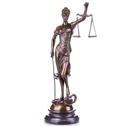 Mutasd a Justitia - bronz szobor márványtalpon részleteit! Kép a Justitia - bronz szobor márványtalpon