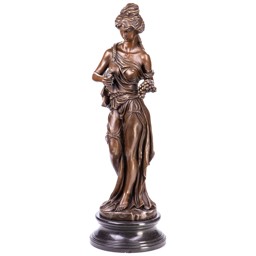 Mutasd a Nő szőlőfürtökkel - bronz szobor részleteit! Kép a Nő szőlőfürtökkel - bronz szobor