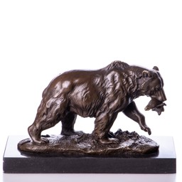 Mutasd a Medve hallal - bronz szobor részleteit! Kép a Medve hallal - bronz szobor
