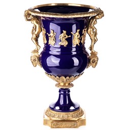 Mutasd a Porcelán-bronz váza részleteit! Kép a Porcelán-bronz váza