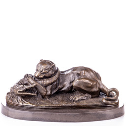 Mutasd a Tigris krokodillal küzd - bronz szobor részleteit! Kép a Tigris krokodillal küzd - bronz szobor