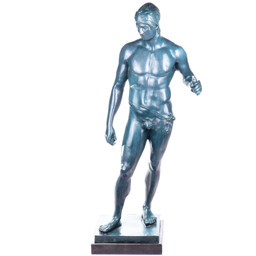 Mutasd a Ares Borghese - bronz szobor zöld patinával részleteit! Kép a Ares Borghese - bronz szobor zöld patinával