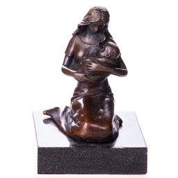 Mutasd a Anya gyermekkel - bronz szobor részleteit! Kép a Anya gyermekkel - bronz szobor