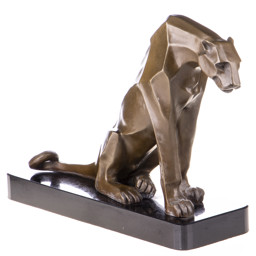 Mutasd a Párduc - Art Deco bronz szobor részleteit! Kép a Párduc - Art Deco bronz szobor