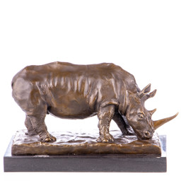 Mutasd a Orrszarvú - bronz szobor márványtalpon részleteit! Kép a Orrszarvú - bronz szobor márványtalpon