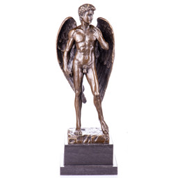 Mutasd a Dávid szárnyakkal - bronz szobor márványtalpon részleteit! Kép a Dávid szárnyakkal - bronz szobor márványtalpon