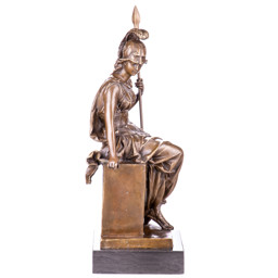Mutasd a Görög istennő dárdával - bronz szobor részleteit! Kép a Görög istennő dárdával - bronz szobor