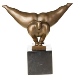 Mutasd a Modern női akt - bronz szobor márványtalpon részleteit! Kép a Modern női akt - bronz szobor márványtalpon