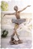 Balett-táncosnő Jugendstil képe