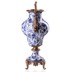 Porcelán-bronz váza pávákkal képe