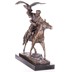 Lovas sólyommal - bronz szobor márványtalpon képe