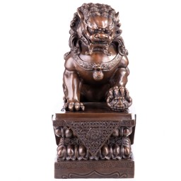 Kínai oroszlán - bronz szobor képe