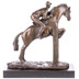 Zsoké lóval bronz szobor képe