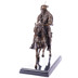 Arab vadász lóháton - bronz szobor képe
