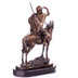 Arab lovas lóháton - bronz szobor képe