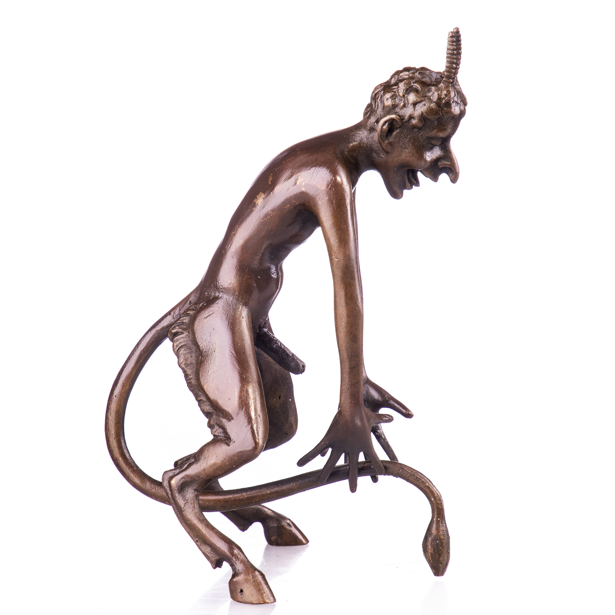 Faun, erotikus bronz szobor képe