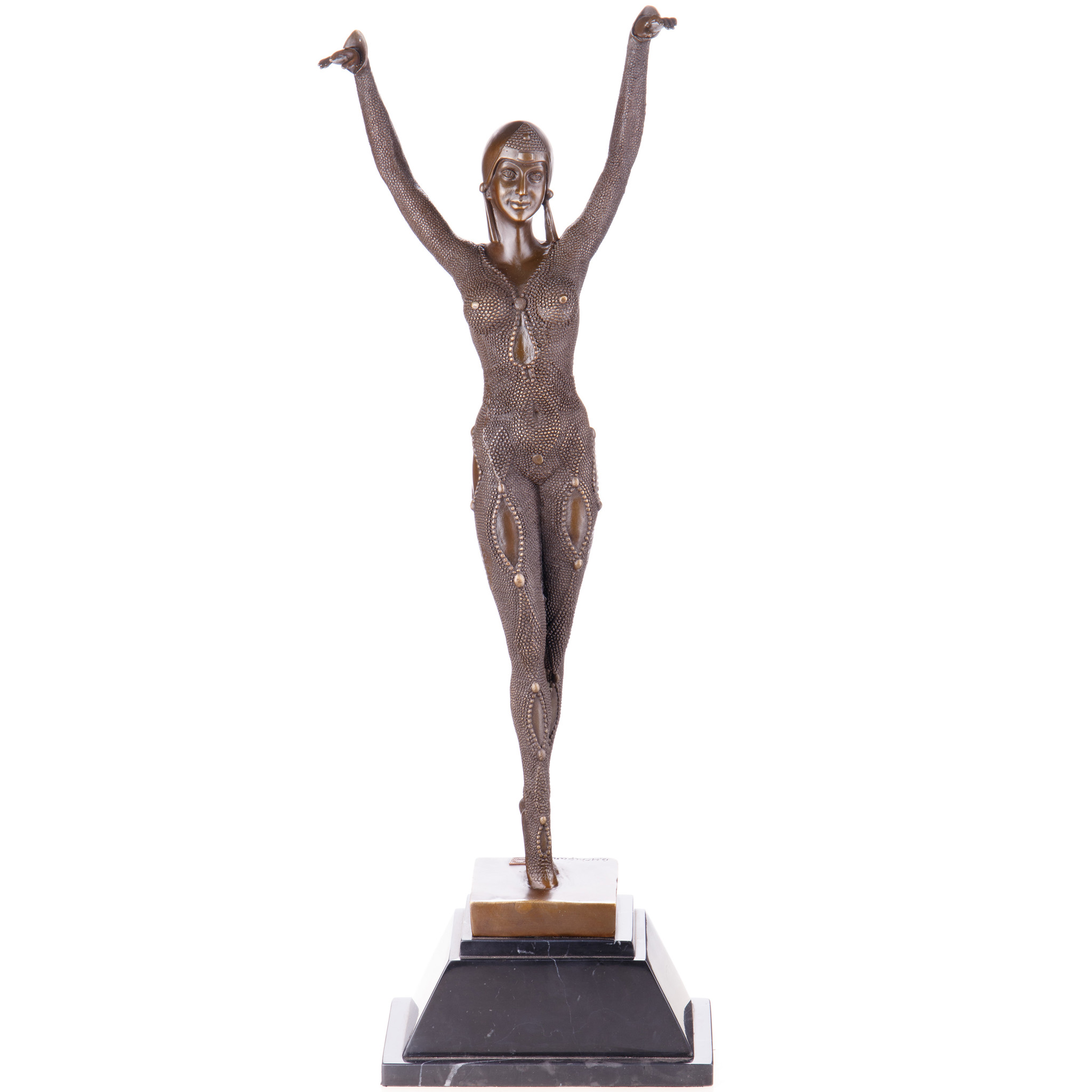 Kép a Táncosnő - bronz szobor, Art Deco